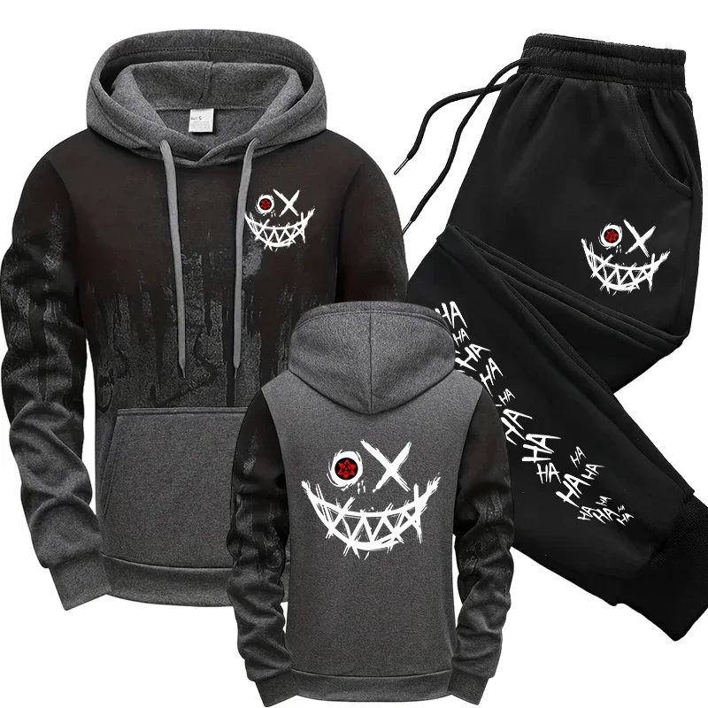 Herbst Winter Männlich Täglich Casual Sport Jogger Anzug 2025, Urban Fashion Hoodies Sportswear männer Set Mit Kapuze Sweatshirts Jogginghose