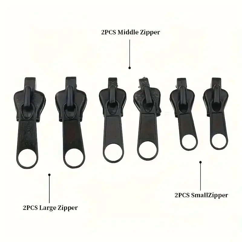 3 sizes universal Zipper Repair Kit Instant replacement zipper sewing clothes bag zipper tool accessories