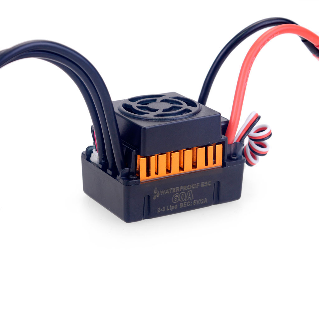 1:10 1:12 1:14 RC pieza impermeable F540 3300KV 4370KV Motor sin escobillas con 60A ESC para Wltoys 144001 124019   RC 124018   Camión Buggy