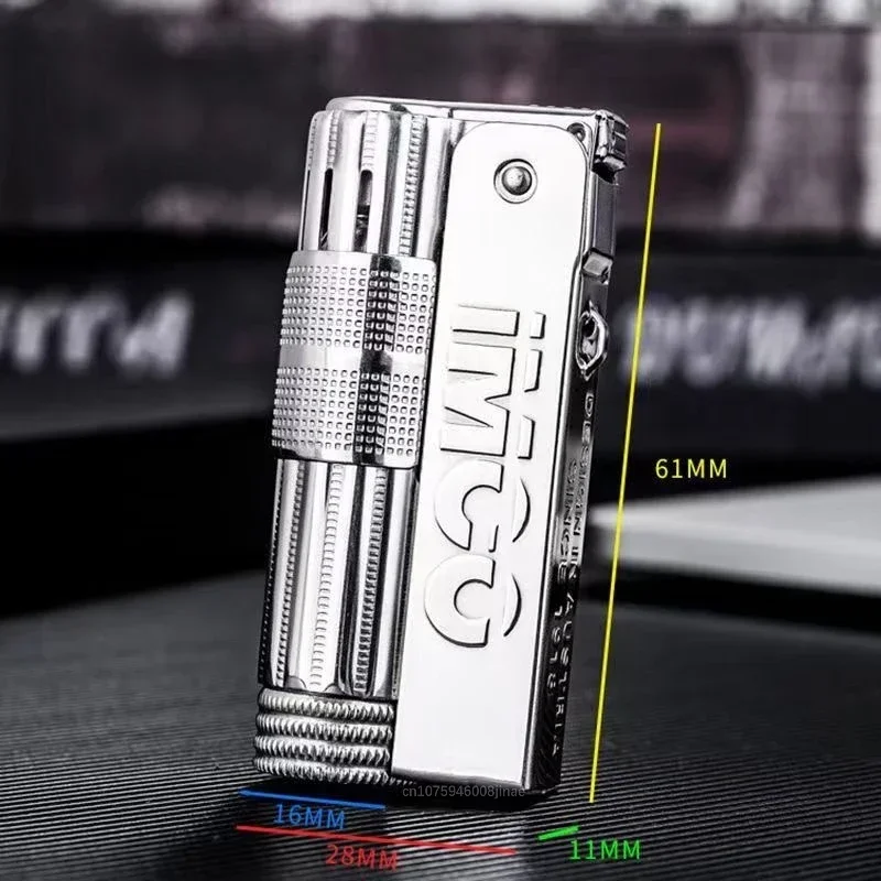 Austrian IMCO Aiku 6700 Metal Lighter Trench Nostalgic Retro Old-fashioned Windproof Kerosene Lighter Smoking Tool Men's Gift
