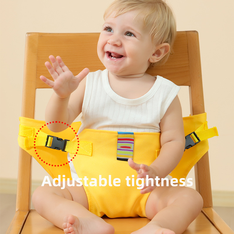 Child Seat Harness Foldable & Portable Baby Meal Strap with Safety Fixed Belt Toddler Safety Belt for Baby Dining Chair
