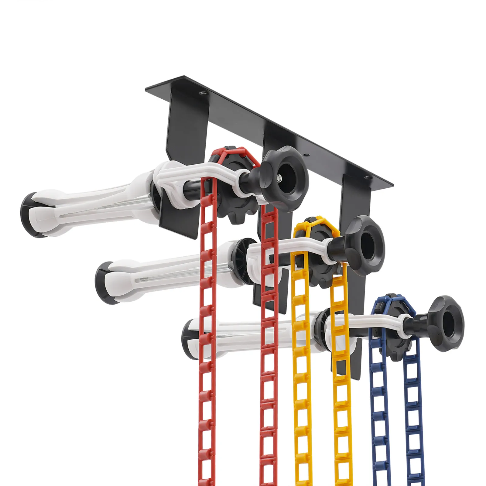 3 Roller Wall Mounting Photography Manual Background Support System Backdrop Elevation Device With 6 Expand bars 3 Chains