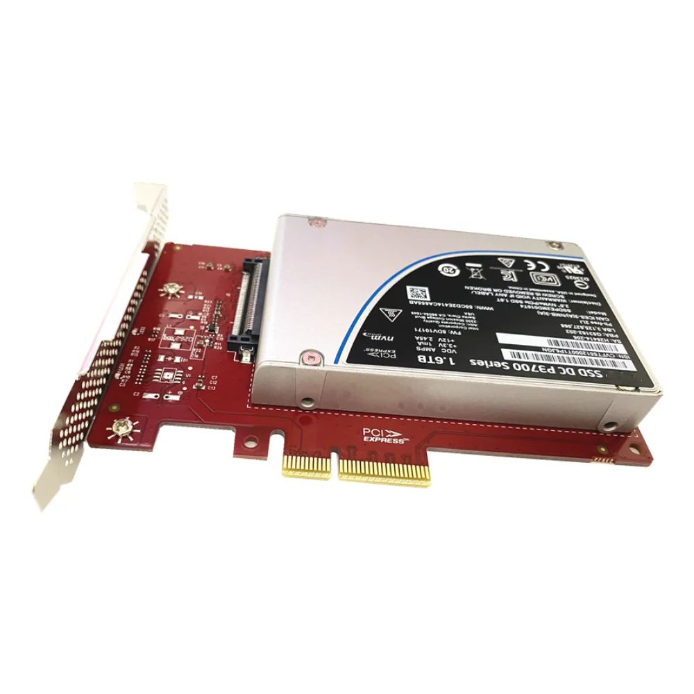 U2 adapter card U.2 adapter card SFF8639 interface to PCIe 3.0X4 hard disk adapter card for Intl P4800X P4610 P4510