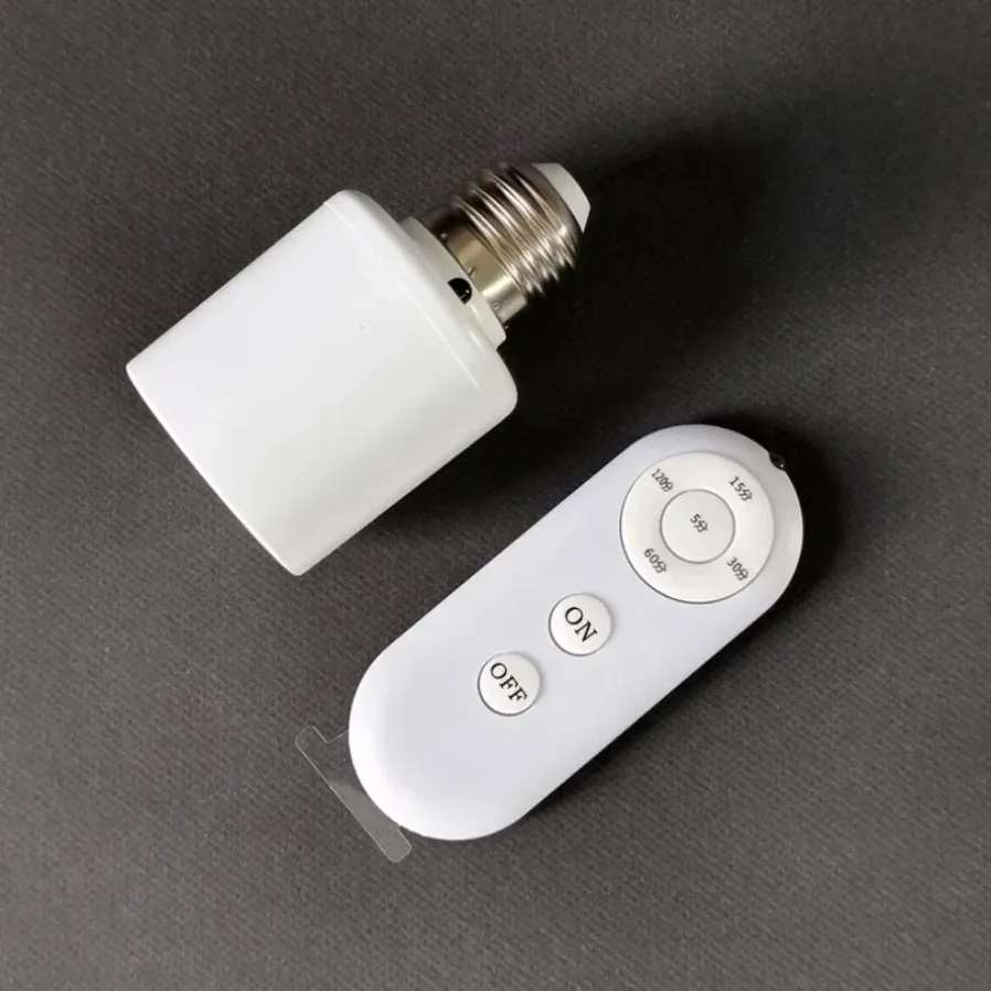 E27 85V-265V Control remoto inalámbrico temporizador inteligente interruptor portalámparas interruptor de luz múltiple habitación de bebé dormitorio hogar interruptor de temporizador inteligente