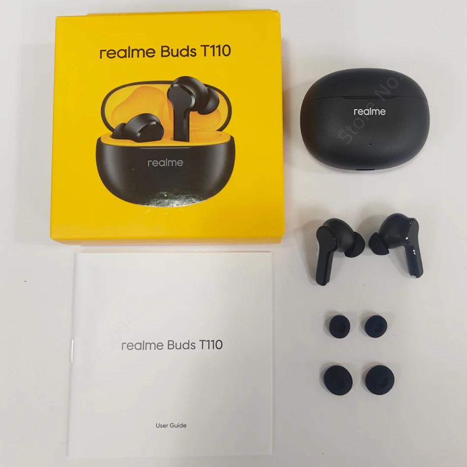 Global Version realme Buds T110 TWS Earphone Bluetooth 5.4 AI ENC Call Cancelling Wireless Headphone 38HourBattery For realme 12