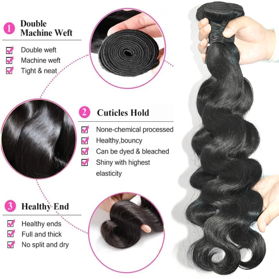 FDX ボディウェーブバンドル 30 32 34 36 38 40 インチバンドル 100% 人毛バンドル最高品質のブラジリアンヘア織りバンドルレミーヘア