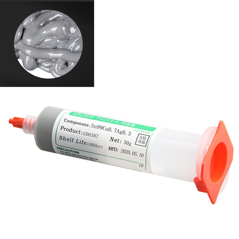 138/183 ℃ 217 Pasta saldante Siringa Flusso per SMD BGA IC PCB Tubo ad ago Pasta saldante di stagno Pasta per saldatura Componenti Saldatura