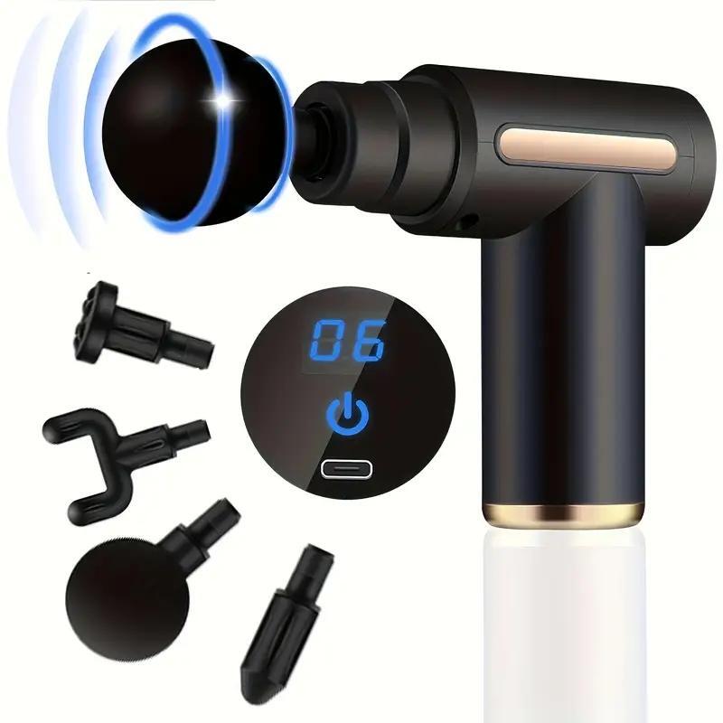 Mini pistola de masaje muscular portátil, masajeador corporal de percusión de mano profunda para cuerpo, espalda y cuello, pierna