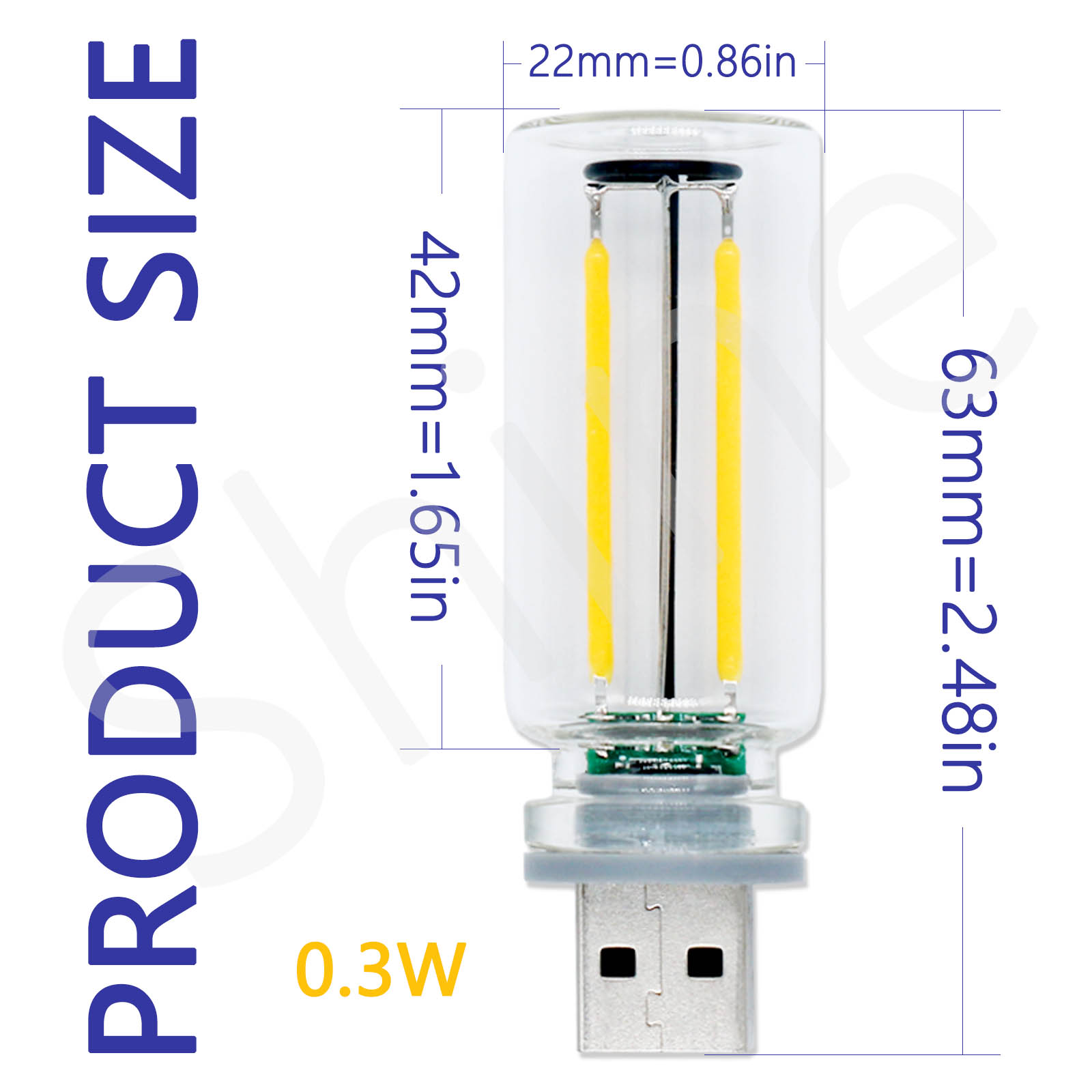 Retro USB LED Filamento Touch Dimmer Lampadina 5V Retro LED Edison Lampadina 0.3W Luce notturna da campeggio Illuminazione a LED decorativa a incandescenza