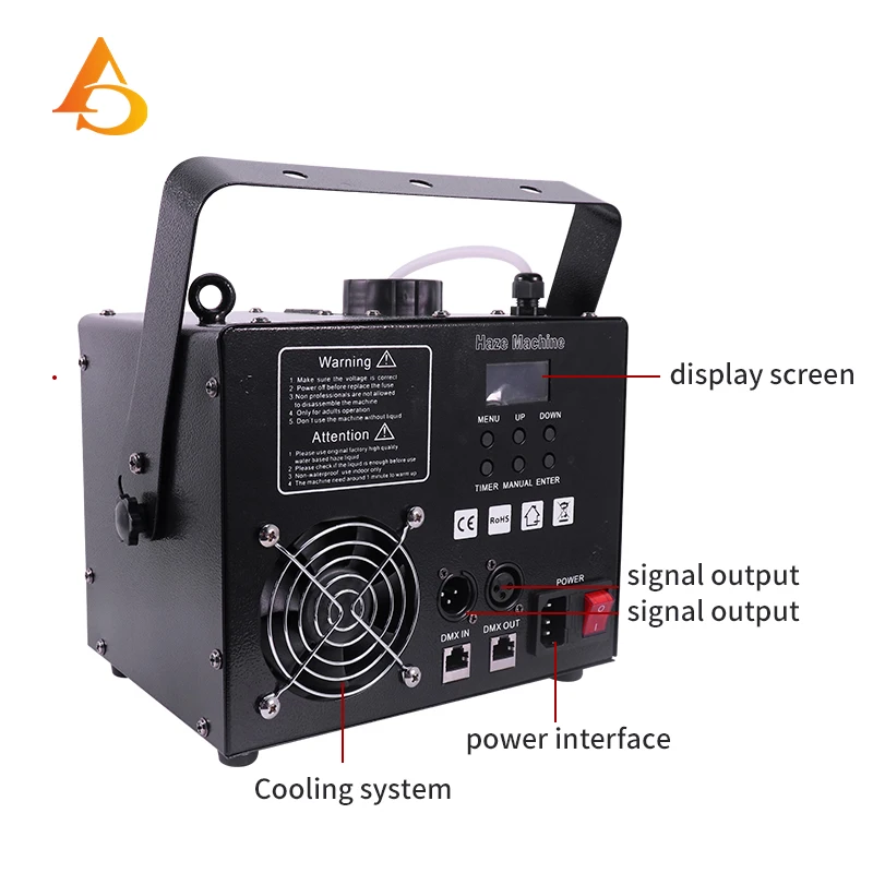 DMX 500W Smoke Machine Waterbase Hazer Stage Effect For Dj Disco Show Events Party Wedding Remote DMX Fazer Fog Equippment