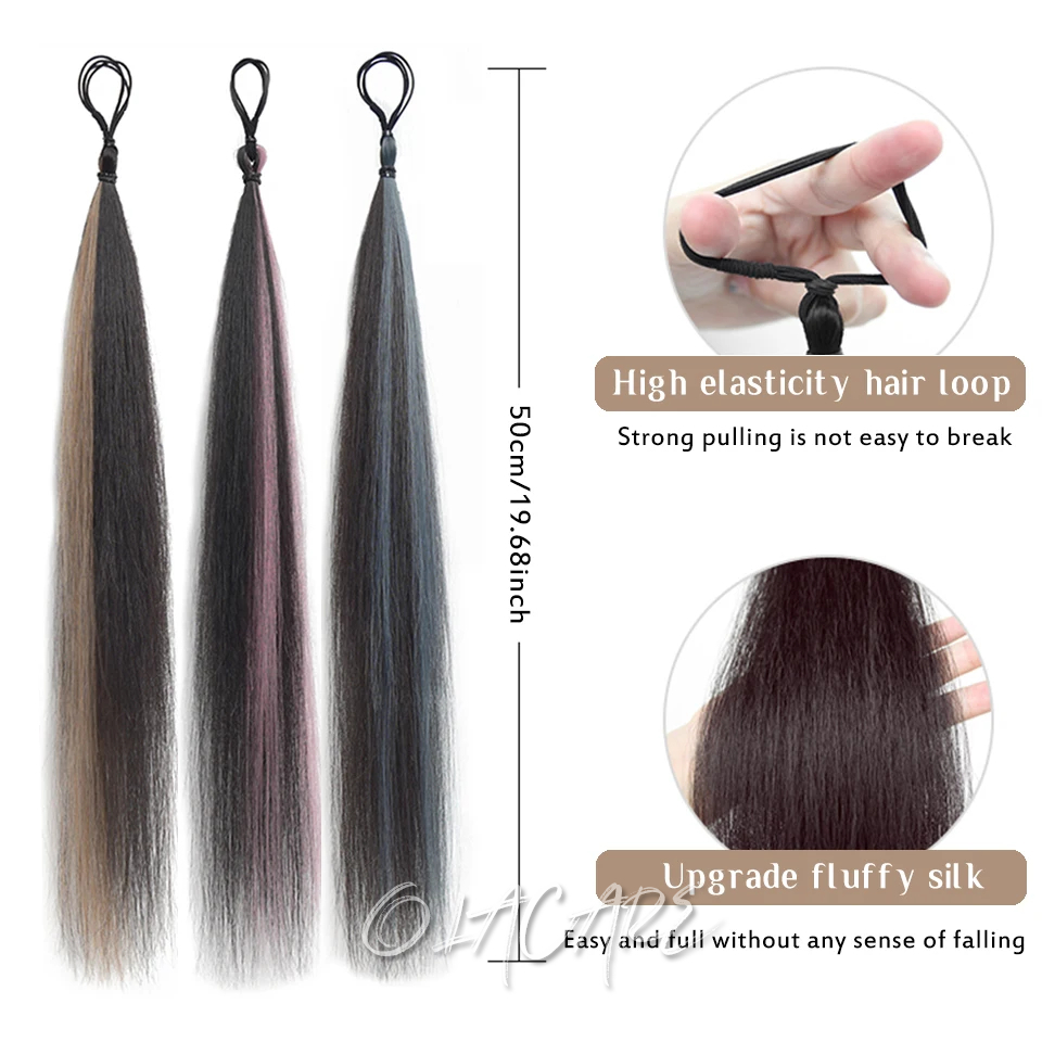 สังเคราะห์ผม Bun CURLY ตรงผม Messy Bun Scrunchies Updo ผมวงยืดหยุ่น Hairpieces สําหรับผู้หญิง Volume Fringe ปลอม