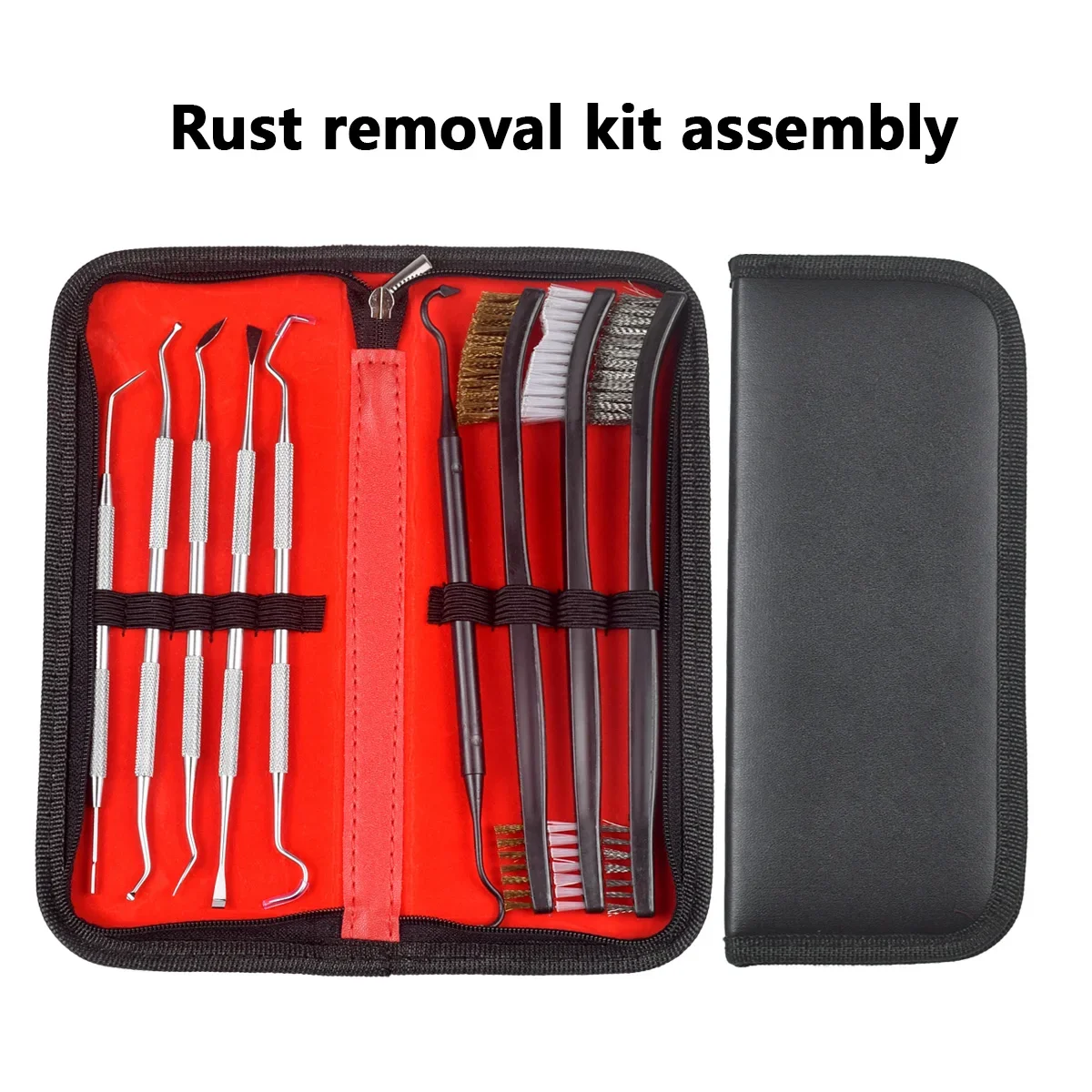 Gran oferta 9 unids/set Kit de limpieza de armas Universal Kit de limpieza de armas de caza cepillo juego de limpieza de armas herramienta de selección de pistola