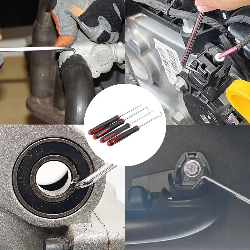 Conjunto de chaves de fenda para vedação de óleo de veículo automotivo, extrator de junta de vedação de anel o, ferramentas de reparo de vedação, 16cm, 4 peças