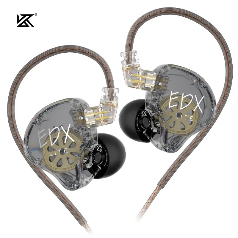 KZ EDX Lite HIFI Bass Earphones Stereo Music Earbuds In Ear Monitor Stage Live Headphones Gaming Sports Headset