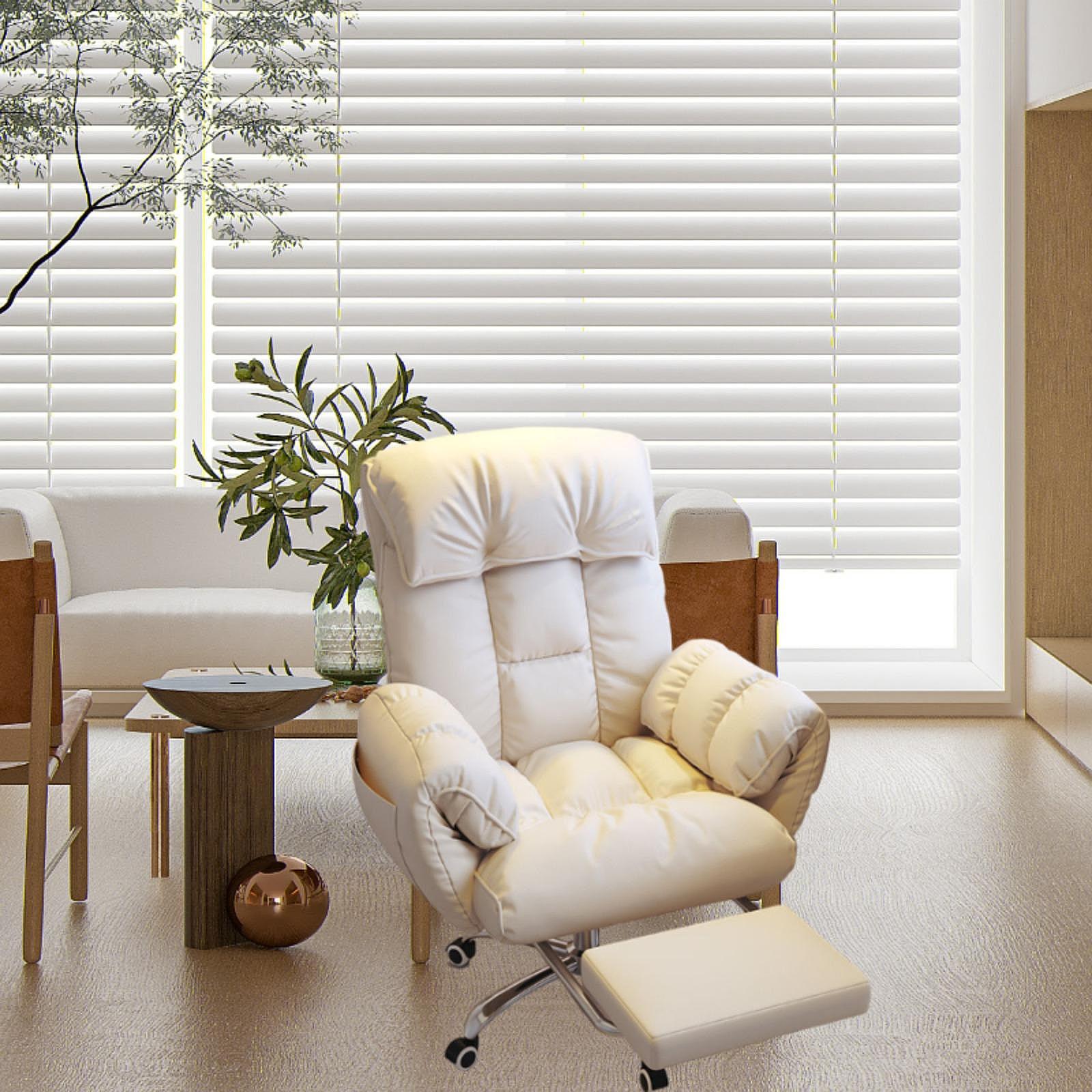 เก้าอี้คอมพิวเตอร์ เก้าอี้โซฟา นุ่ม Reclinable ที่นั่ง เก้าอี้สํานักงาน หน้าแรก โต๊ะเก้าอี้สําหรับสตูดิโอ ผู้หญิง สํานักงาน ห้องอ่านหนังสือ เฟอร์นิเจอร์ในบ้าน