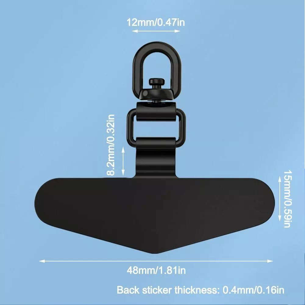 Integrierte 360 drehbare Edelstahl Telefon Tether Tab Metall Patch Dichtung Handy Lanyard Sicherheits verbinder Stück neu