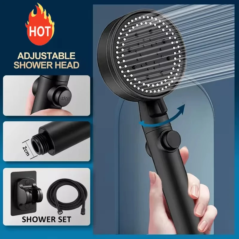 Xiaomi Hangable Shower Head 5 Modes Water Saving Adjustable High Pressure Showerhead Handheld Spray Bathroom Accessories New