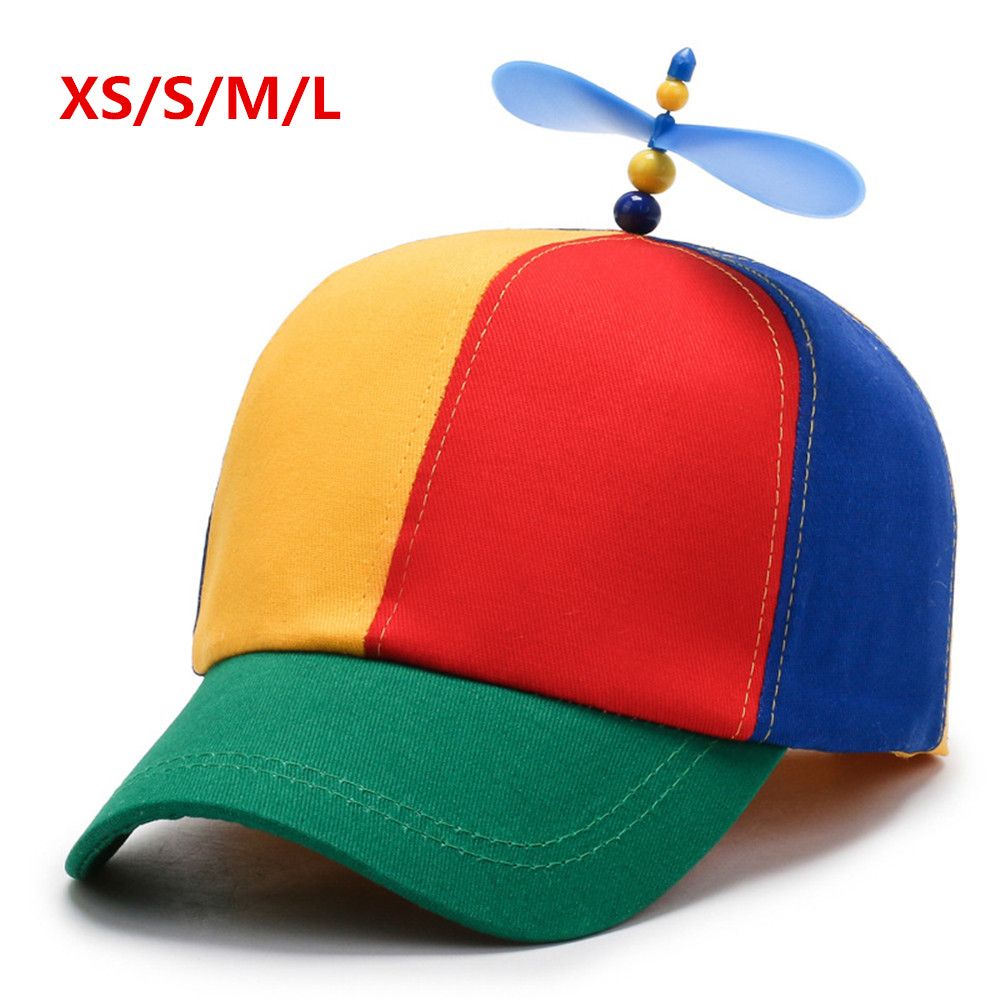 1/2PC Funny Snapback Hat Helicopter Propeller Adventure Dad Hat Rainbow Bamboo Dragonfly Baseball Cap For Adult Kids Boys Girls