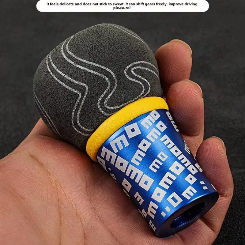 MOMO ULTRA Gear Shift Knob Graffiti Aluminum Suede Manual Transmission Stick Shifter Lever for Universal Car Interior RefitTools