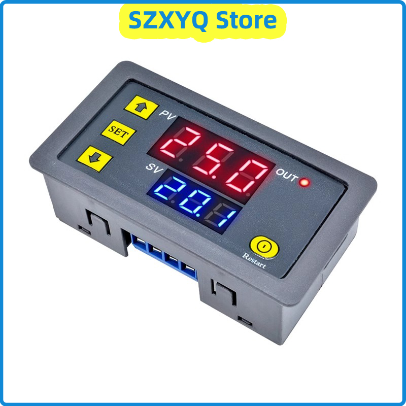 AC 12 В/24 В, 220 В постоянного тока, цифровой релейный модуль задержки времени, регулируемый период, неограниченное задержка включения цикла, двойной светодиодный цифровой d