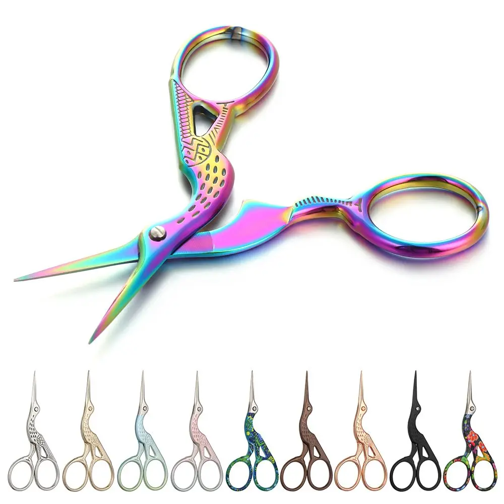 Embroidery Retro Home Cross Stitch Scissors Scissors Stainless Steel Crane