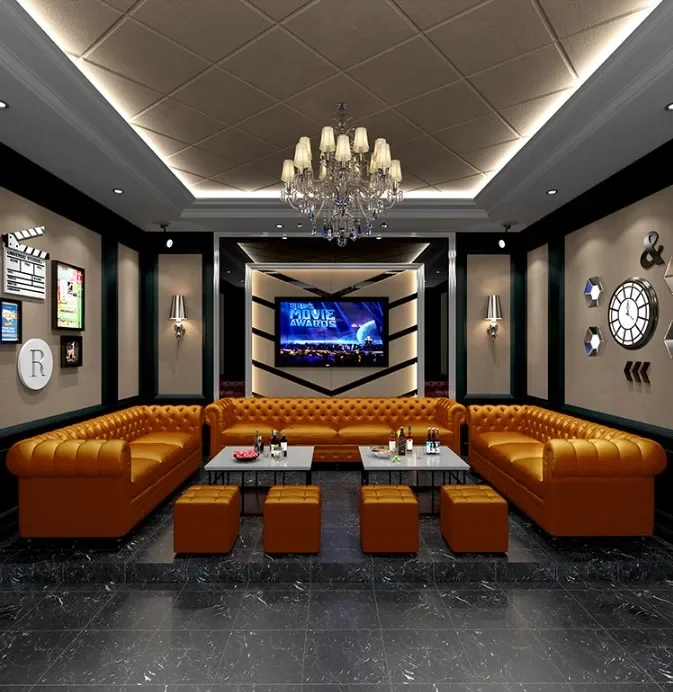 Sofá de bar para club nocturno en forma de U, muebles de mostrador, cabina de eventos moderna, sofá para asientos