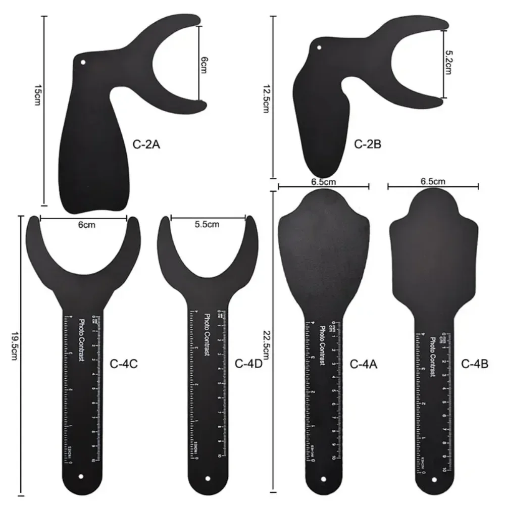 Clearance_dentalフォトコントラスト、口腔内写真ミール、オートクレーブ、黒の背景ボード、歯科医、セットあたり6個