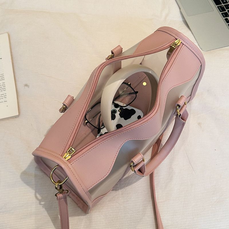 กระเป๋าใส่น้ำยาซักล้างแบบพกพาสำหรับผู้หญิงกระเป๋า PVC กันน้ำขนาดใหญ่ใส่ tas jeli สำหรับเดินทางถุงใสชายหาด