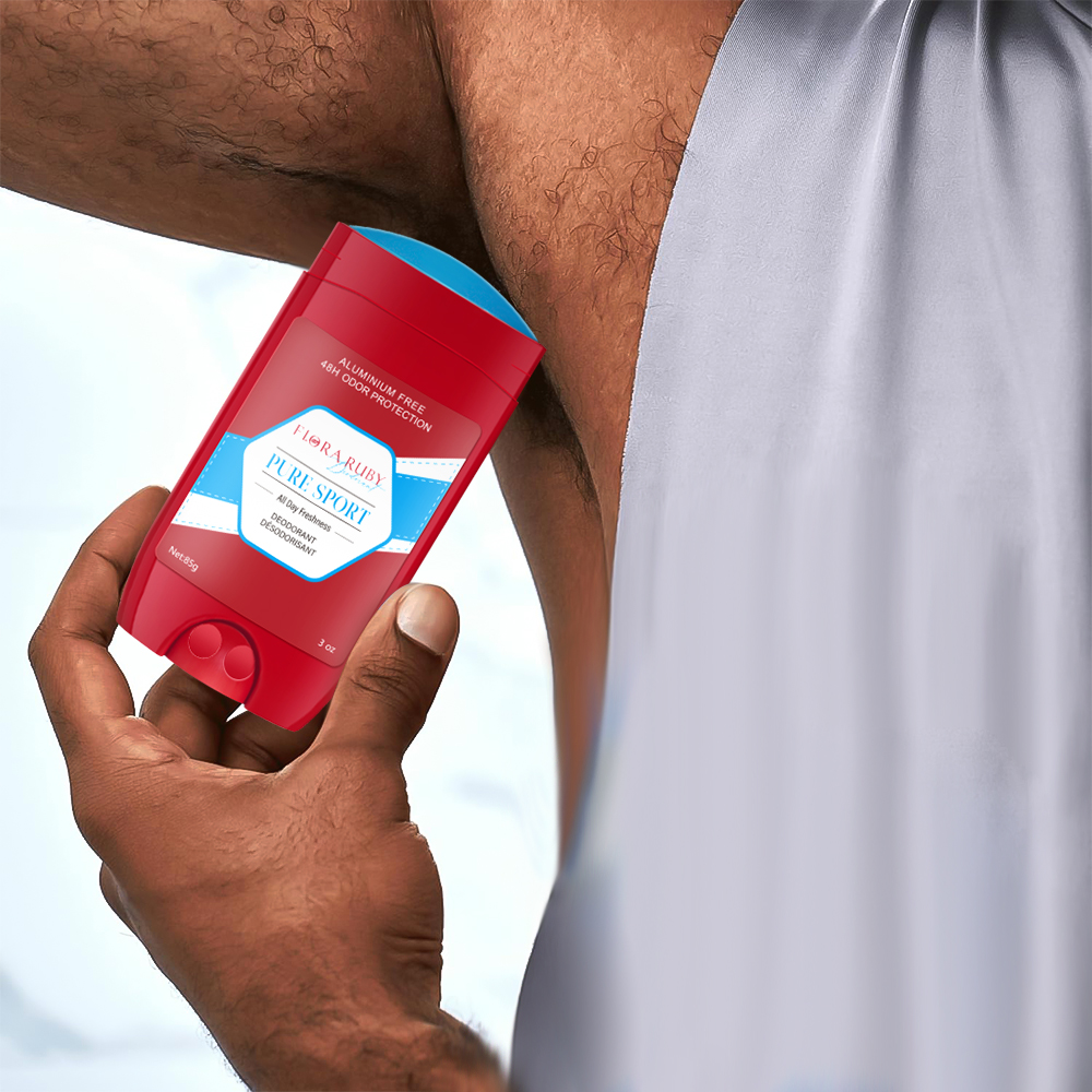 Desodorante sem alumínio para homens, proteção contra odores 48H, frescor 48H e durabilidade, com perfume de cedro de sândalo, 85g/3OZ