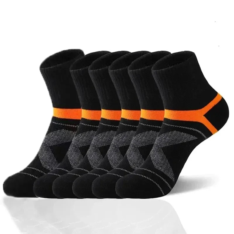 3 pares de calcetines de hombre de alta calidad calcetines deportivos negros Casual suave correr cuatro estaciones absorben el sudor calcetín masculino transpirable