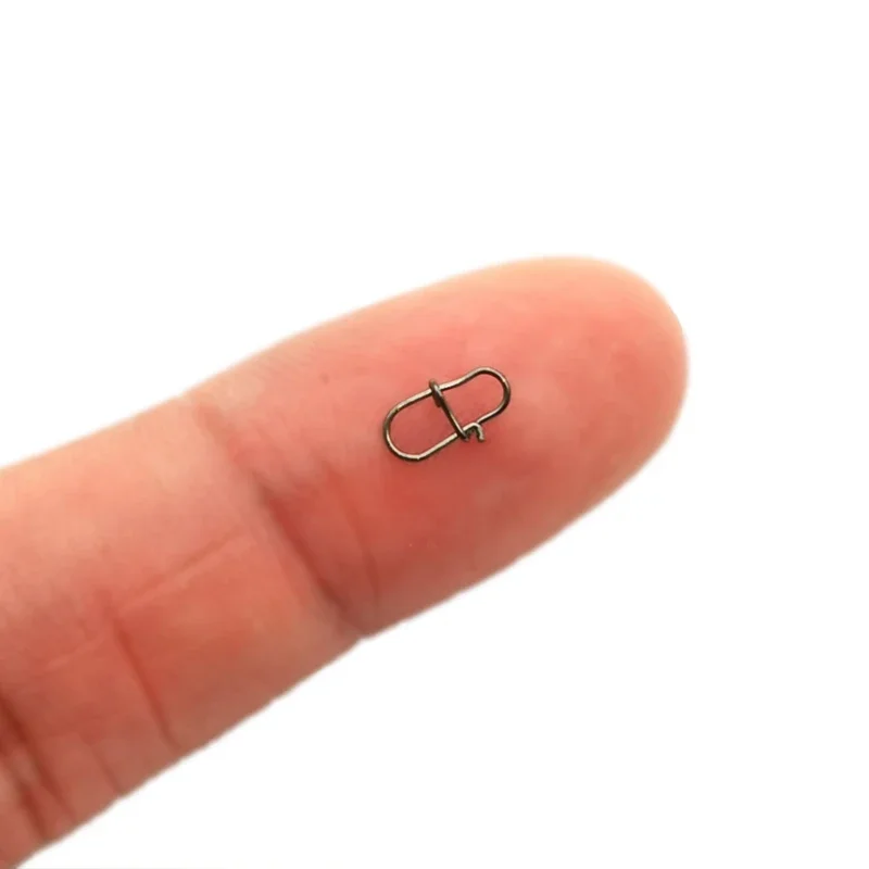 OUTKIT 50 Con Thép Không Gỉ Pin Xoay Phụ Kiện Câu Cá Đầu Nối Dụ Kẹp Cán Xoay Biển Câu Cá