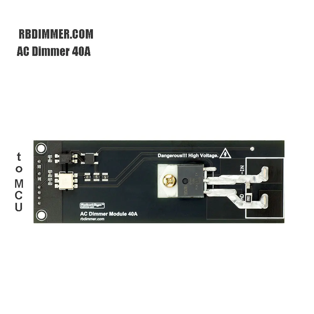 Módulo atenuador de CA para carga alta de 40 A 600 V, 1 canal, lógica de 3,3 V/5 V