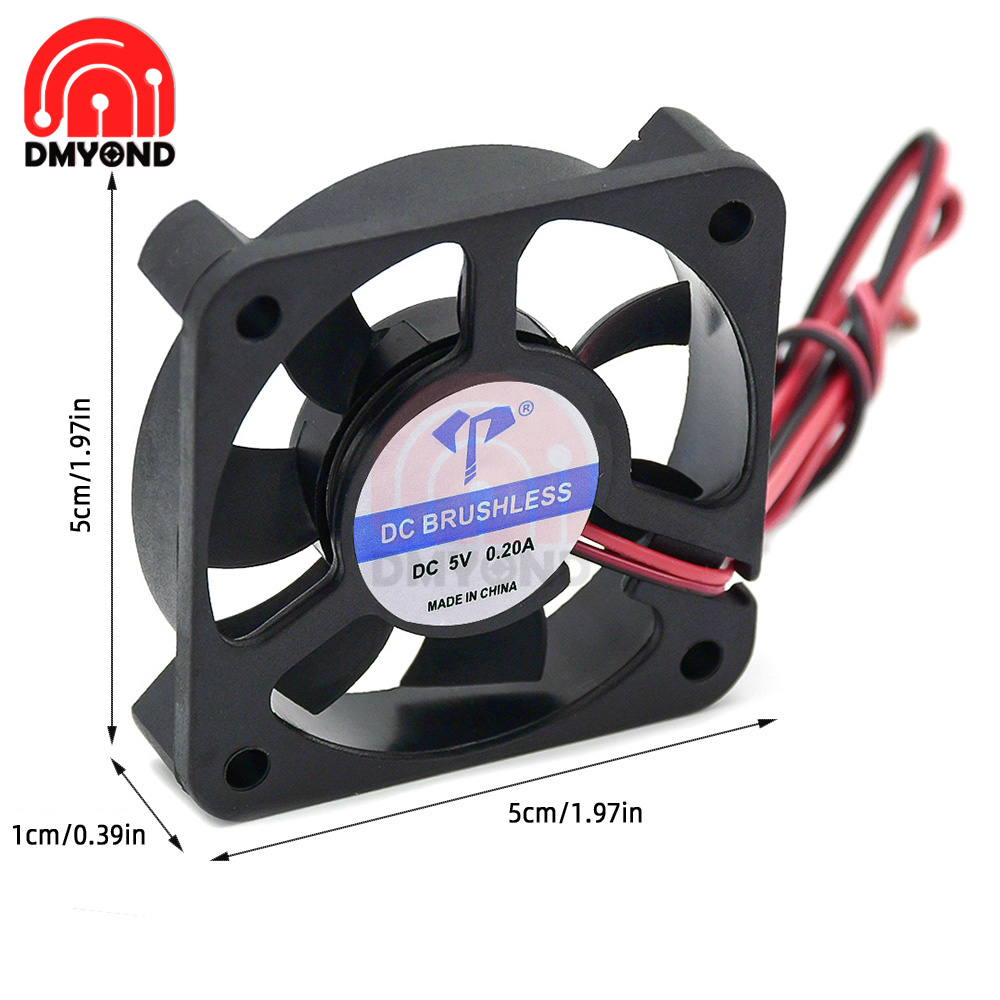 Вентилятор постоянного тока 5010, 5 В постоянного тока, 12 В, 24 В, 5 см, 50 мм, 50X50X10 мм, микро охлаждающий вентилятор постоянного тока, радиатор процессора ПК, кулер