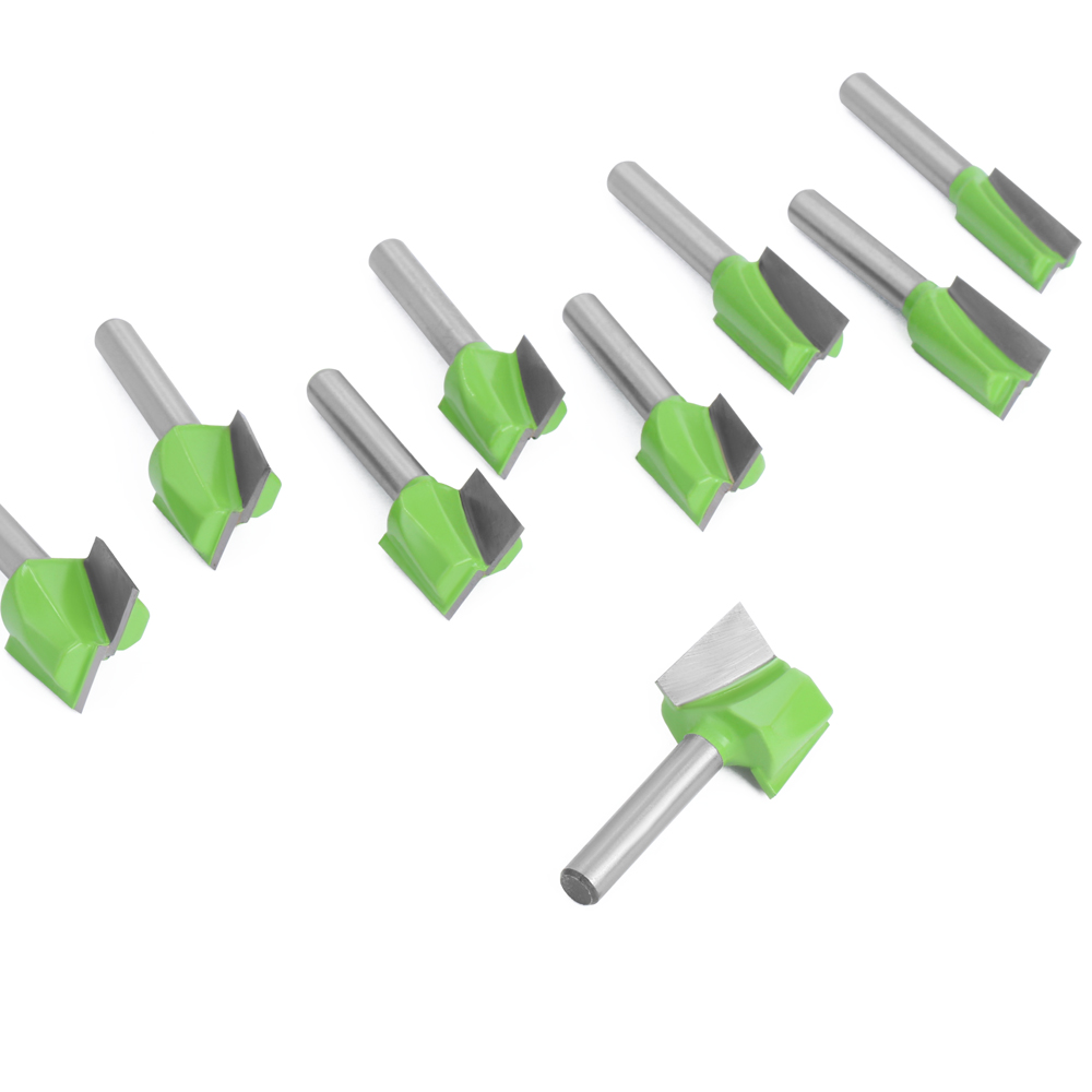 LAVIE 1/4 Vỏ Vệ Sinh Dưới Hơi Thẳng Router Bit Bộ Vệ Sinh Dao Phay Gỗ Công Suất Máy