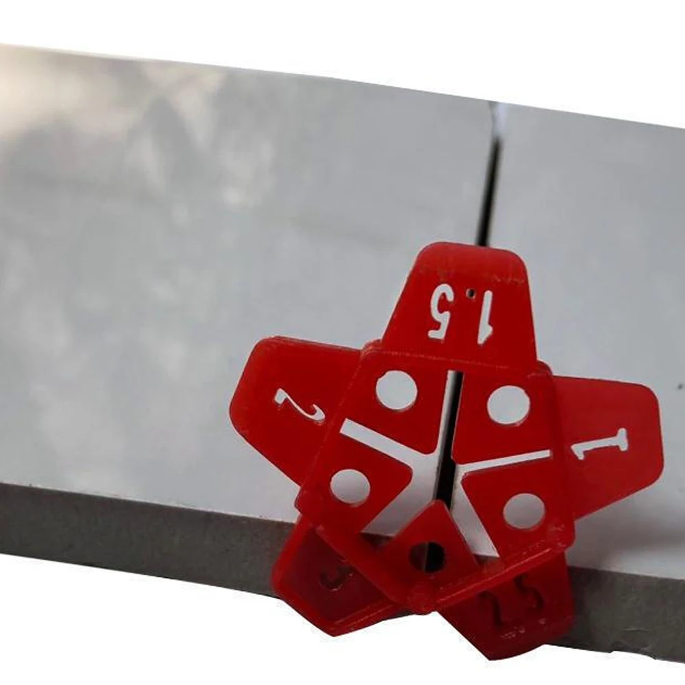 Upgraded 5in1 10-300Pcs Reusable Tile Spacers Clips Wedge Plastic Shims Ceramic Leveling System Floor Wall Gap Leveling System