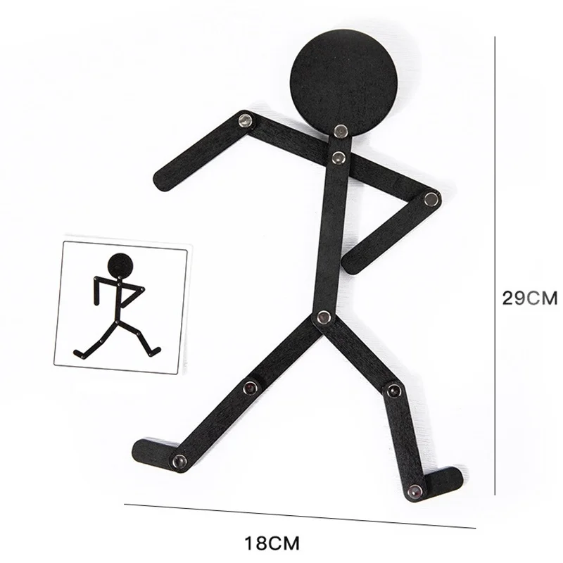 Bambini Montessori Educational Wooden Stick Men Puzzle Game Baby invention Kids Hand Skill Fine Motor Training assemblare i giocattoli