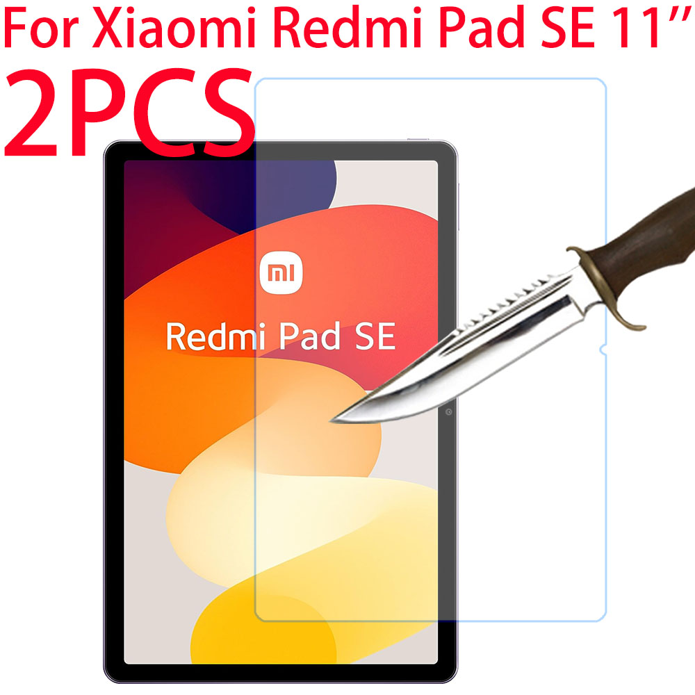 Protector de pantalla HD a prueba de arañazos, vidrio templado para Xiaomi Redmi Pad SE 11 pulgadas 2023, película protectora para tableta, 2 piezas