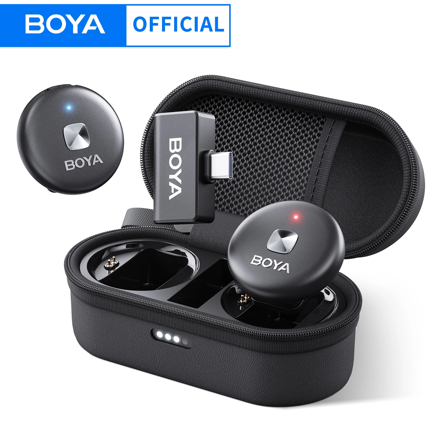 BOYA Omic D/U micrófono de solapa inalámbrico Lavalier para iPhone iPad Android tipo c Smartphone Youtube grabación en vivo entrevista Vlog