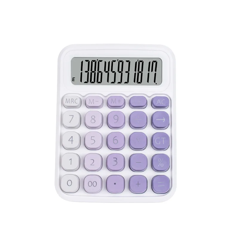 Botones de pantalla grande con gradiente de macarrón de Color de alto valor, superventas, para estudiantes de finanzas y contabilidad de computadoras, 1 Uds.