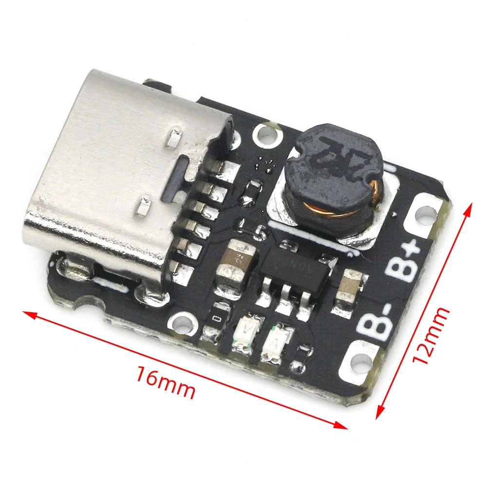 Mini Módulo de carga de batería de litio con salida de 5V boost 18650 tipo C con protección
