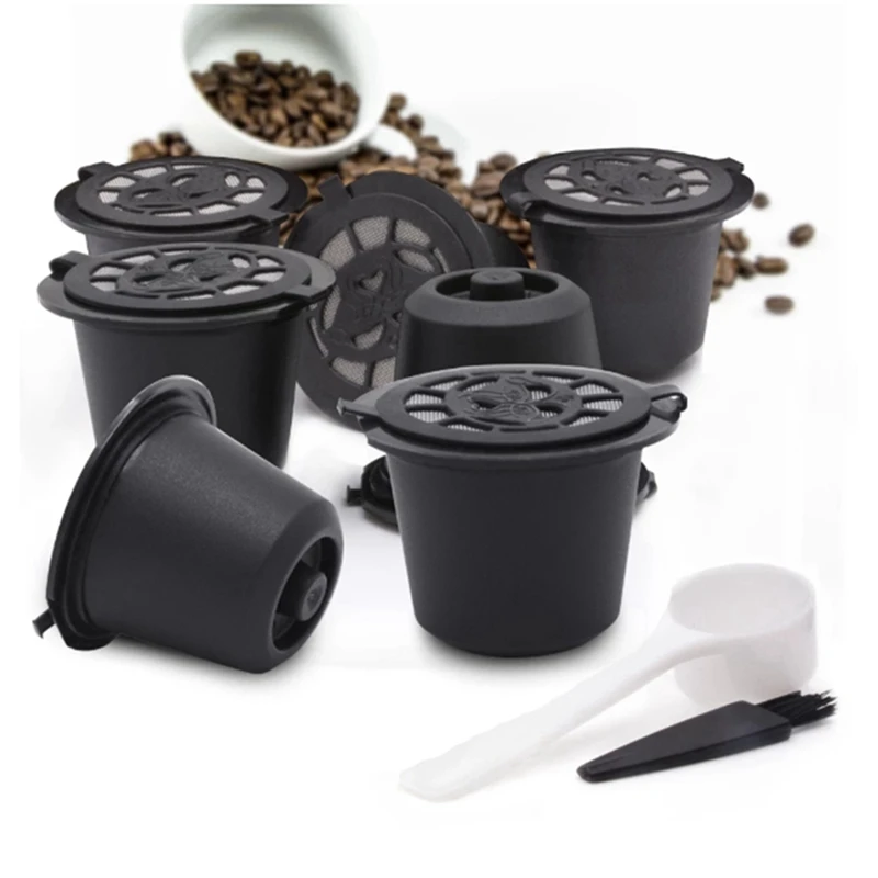 B64B-25 Reusable Nespresso Capsules Refillable Coffee Capsule Filter With Nespresso Coffee Machines With Coffee Spoon Brush