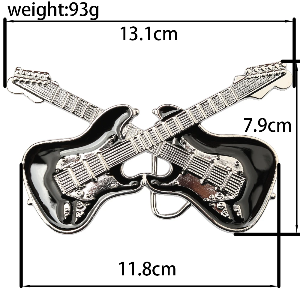 Hợp Kim Kẽm Đôi Đàn Guitar Lưng Rộng 4Cm