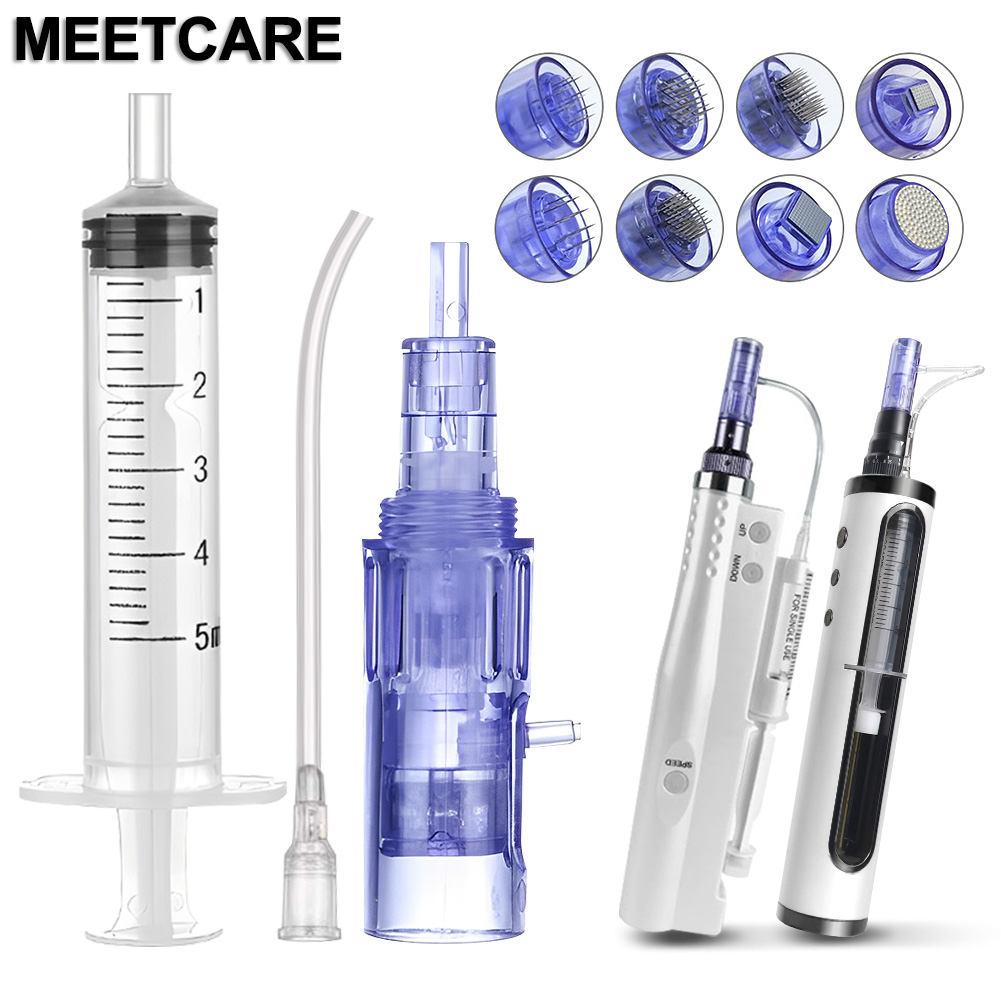 Hydra Microneedle Pen Cartridges Igła do Meso Gun Mesotherapy Aqua Microneedling Tube 9 12 24 36 42PIN Needles