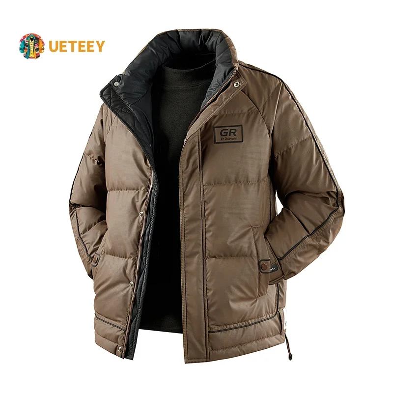 Winter Männer Weiße Ente Unten Jacken Winddicht Casual Outdoor Puffer Jacke Mann Streetwear Gepolsterte Mantel Männlichen Unten Gefüllt Kleidung