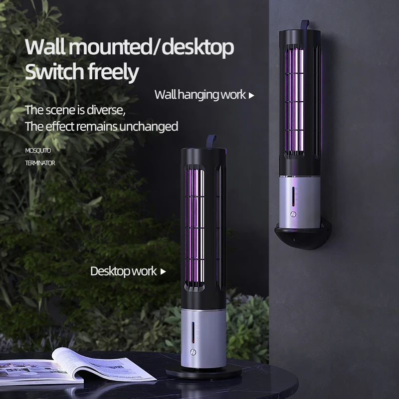 USB Aufladbare Moskito Mörder Lampe Elektrische Schock Anti Moskito Falle Im Freien Wasserdichte Bug Zapper Schädlingsbekämpfung Für Zuhause