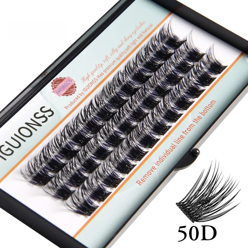 IGUIONSS Phân Đoạn Giả Nối Dài Mi DIY Tự Nhiên Cá Nhân Làn Mi Dụng Cụ Trang Điểm Mềm Mại Tự Nhiên Và Dễ Dàng Hoạt Động Lông Mi