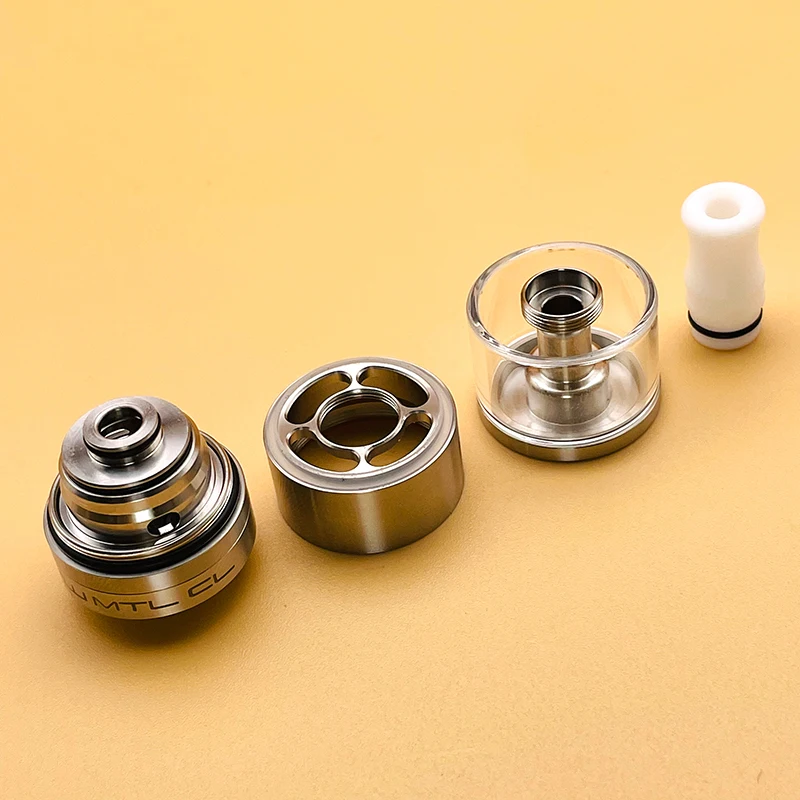 DSX Dvarw MTL CL RTA Atomizador de tanque 22 mm 316SS 2 ml/3,5 ml/5 ml Bobina única con 11 piezas AFC insertar Vape Tank E-cigarro