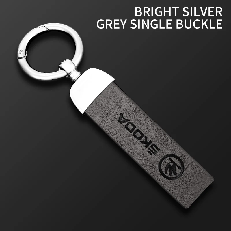 LLavero con logotipo de coche, colgante de cadena, regalos para Skoda Octavia Rapid Fabia Superb Kodiaq Scala Karoq Kamiq, accesorios de estilo
