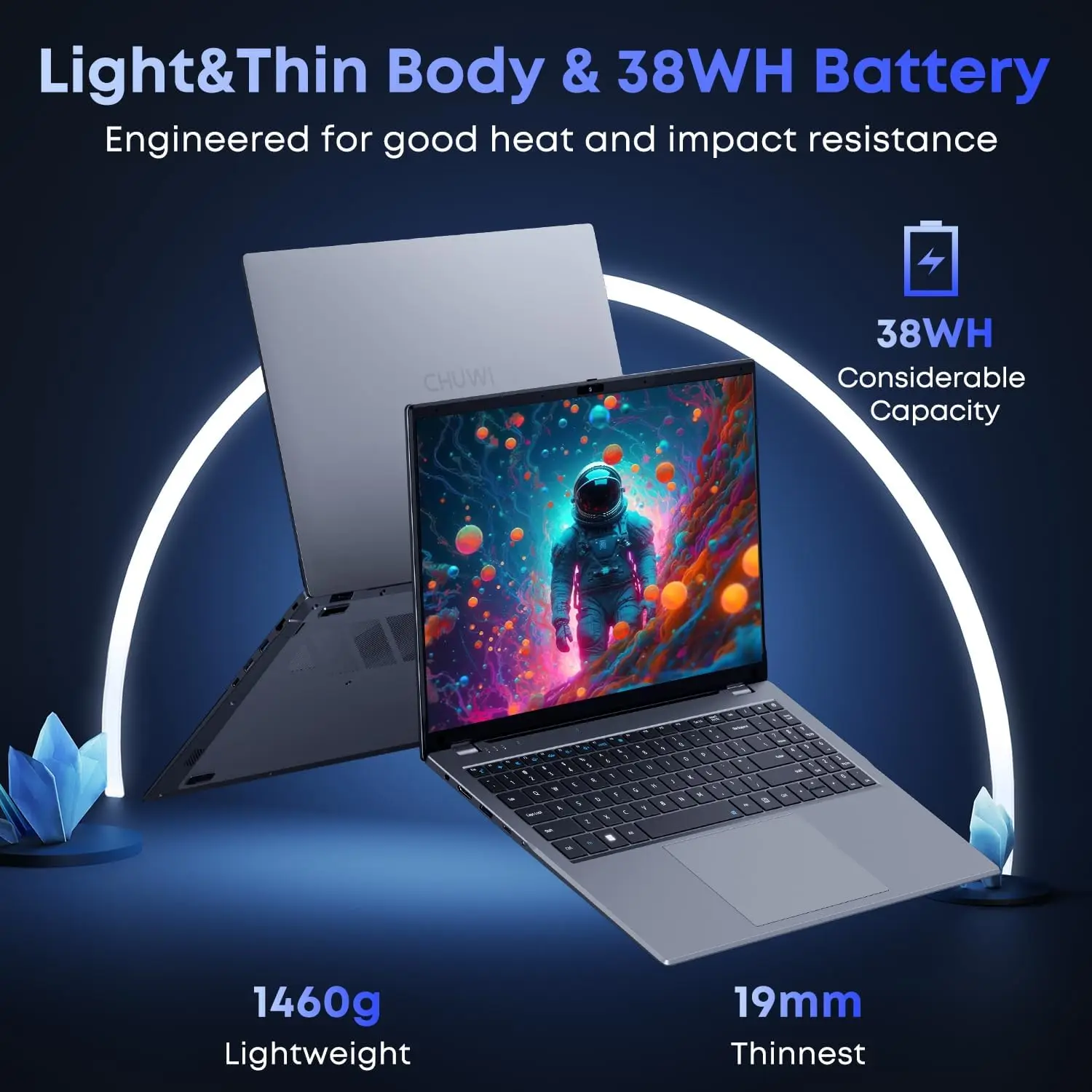 Laptop CHUWI GemiBook XPro 8GB LPDDR5 256GB SSD Intel N100/N150 UHD Graphics 12. generacji 14.1'' FHD 1920*1080 Windows 11 Laptopy