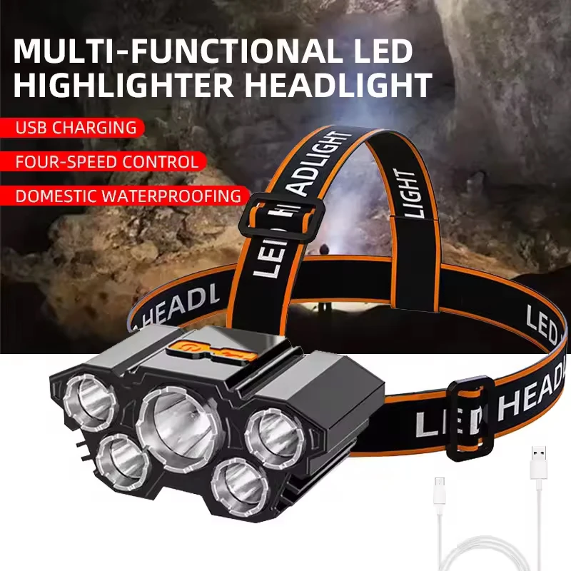 미니 전조등 전술 손전등 Usb 충전식 고전력 Led 손전등 Led 강력한 자기 방어 개인 방어 용품